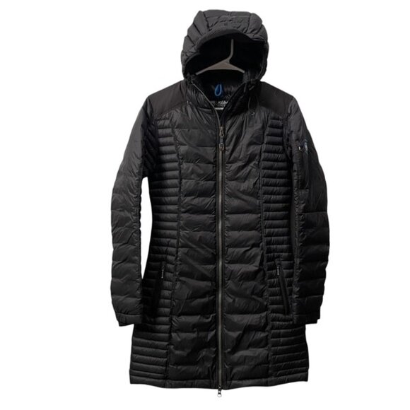 Kuhl SpyFire Down Parka Puffer Coat Black Size XS - Picture 3 of 16